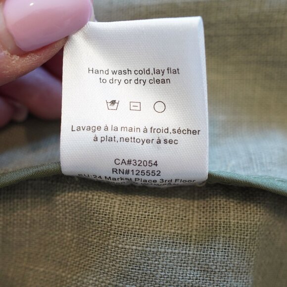 Dolan Slouchy Textured‎ Olive Green Linen Blazer Size XL - Picture 16 of 16